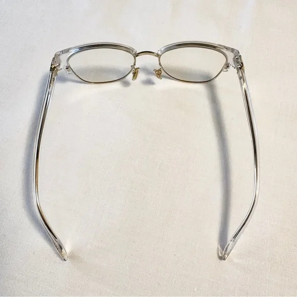 Coach HC6195 5111 Shinny Light Gold/Clear Stagecoach Emblem Eyeglasses 53-19-140 - Picture 3 of 10